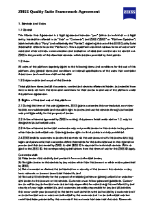 Pré-visualizar imagem de ZEISS Quality Suite Framework Agreement