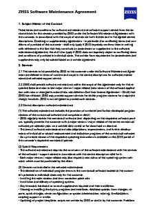 Pré-visualizar imagem de ZEISS Software Maintenance Agreement