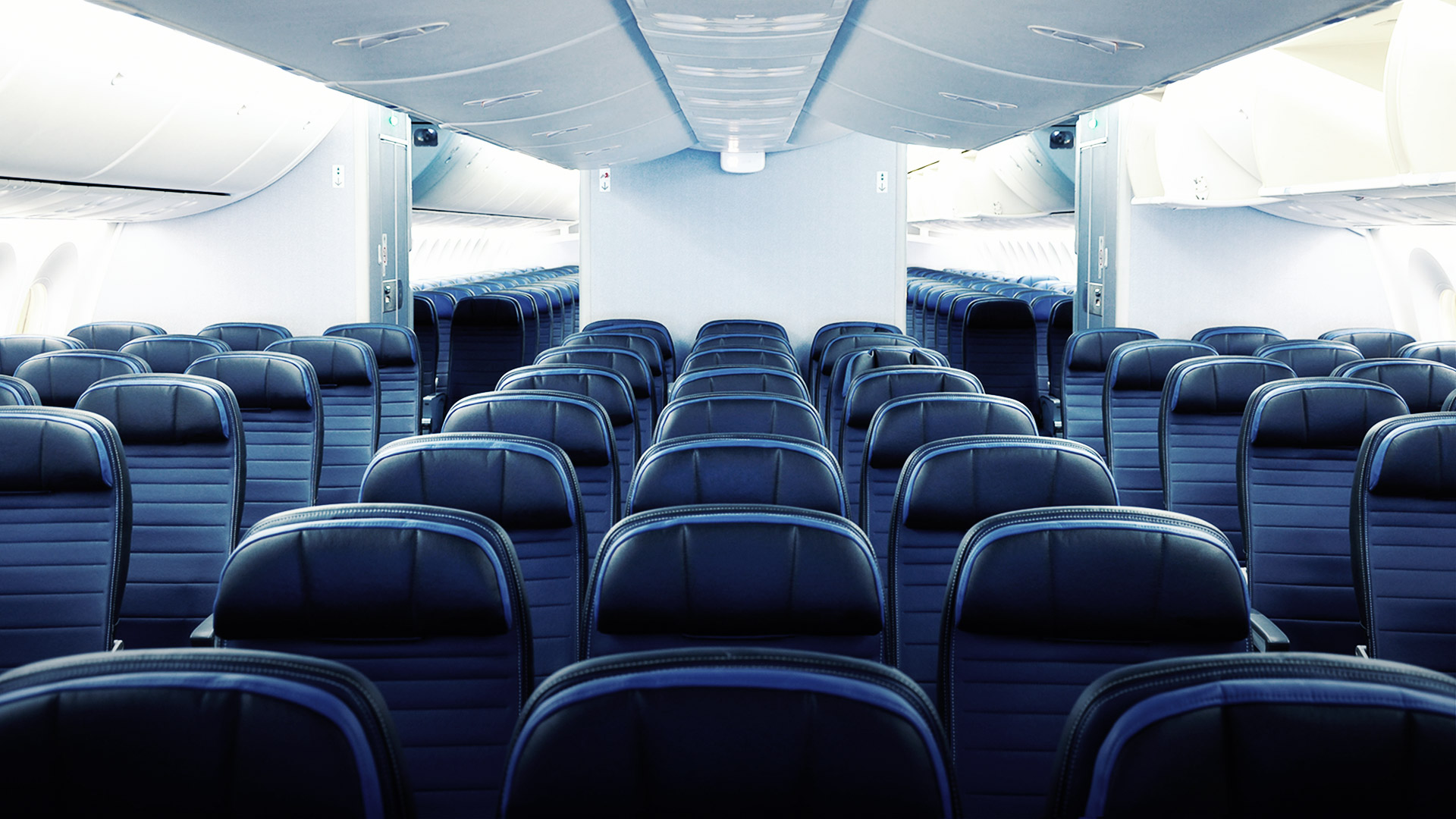Inspeção do interior de aeronaves