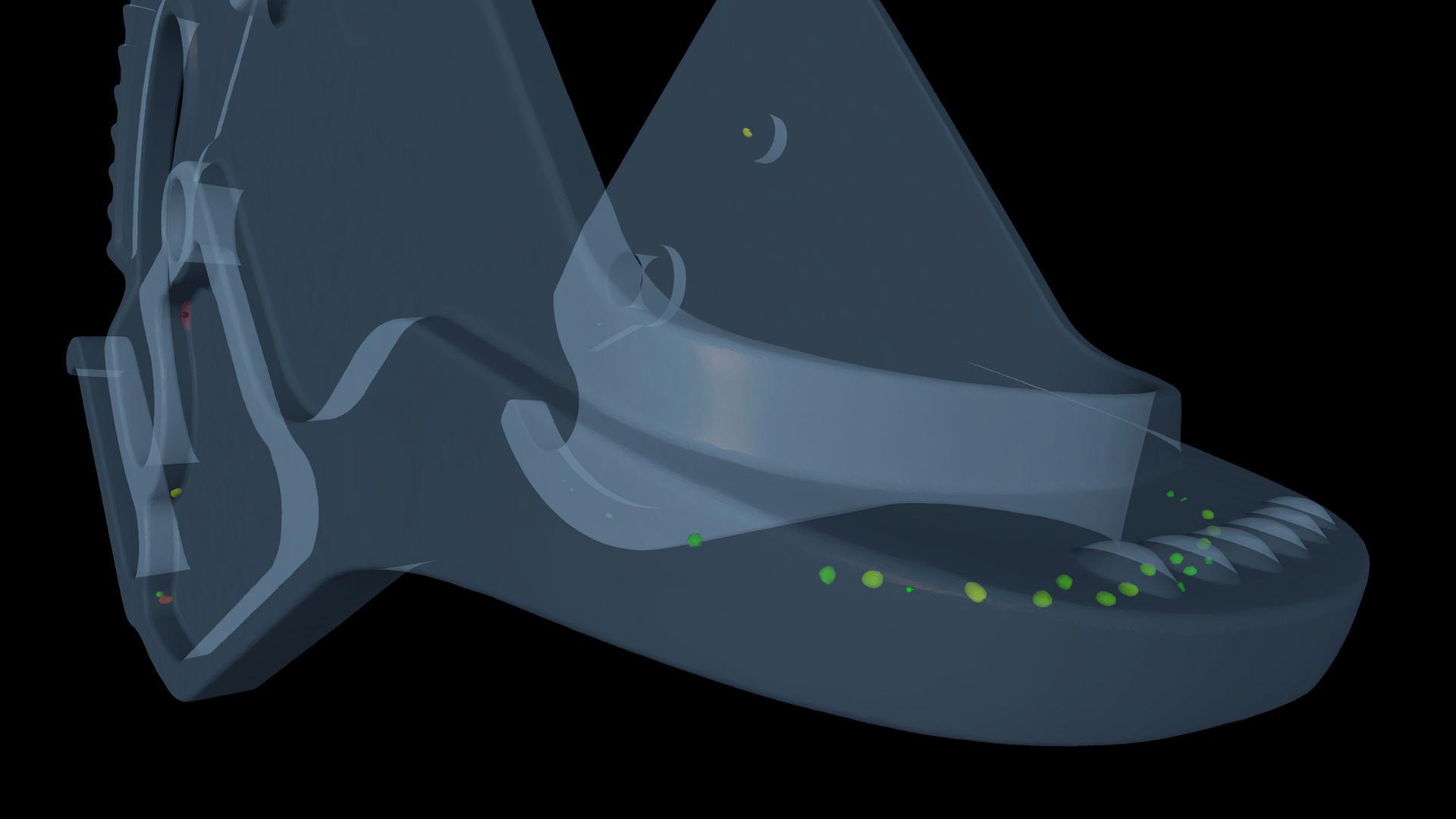 Análise de defeitos em componente plástico de inalador com o ZEISS INSPECT X-Ray
