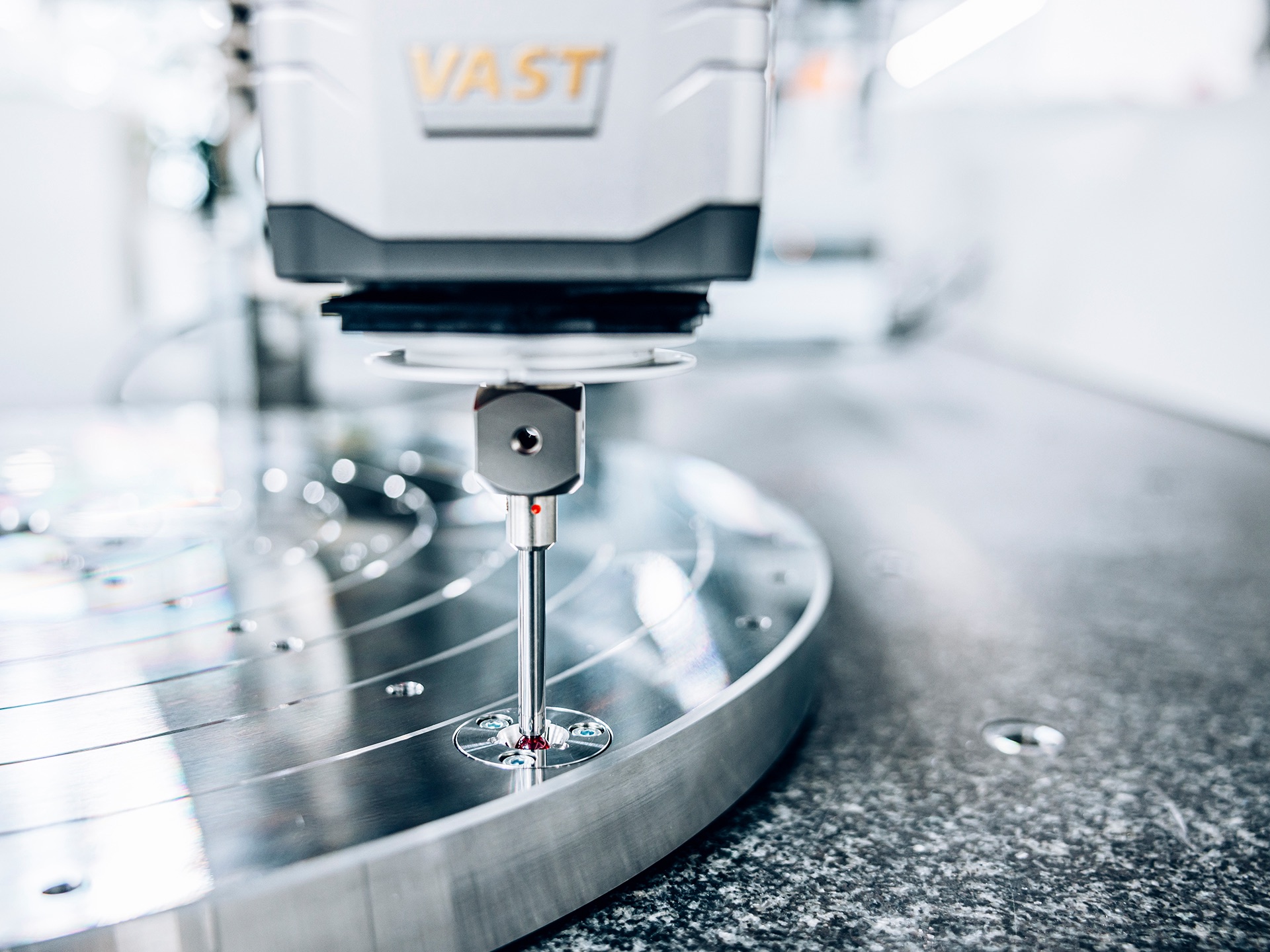 Definição do eixo da mesa giratória pela ZEISS VAST Rotary Table Axis (ZVRA)