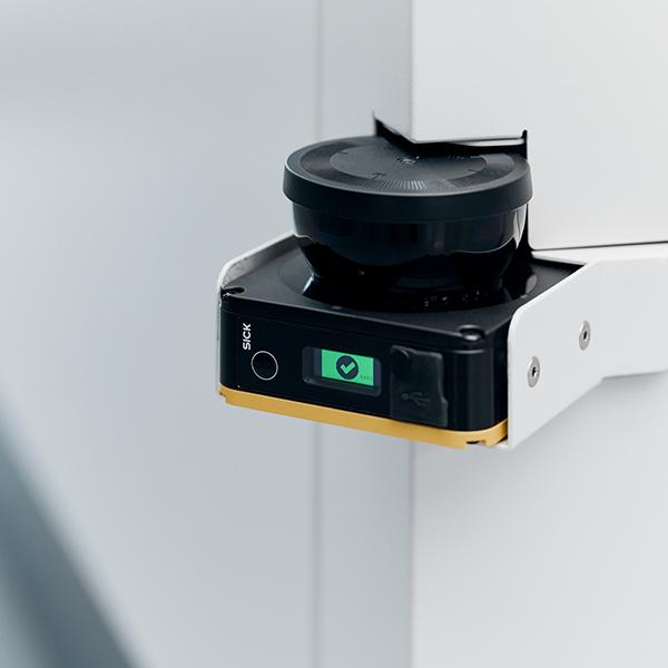 Scanner de piso de segurança e certificação DGUV