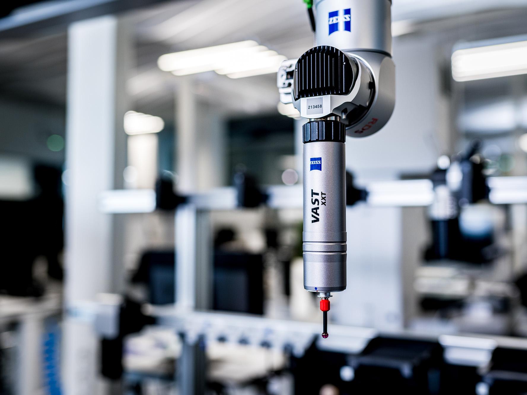 Cabeçote de sonda ZEISS VAST XXT em aplicação