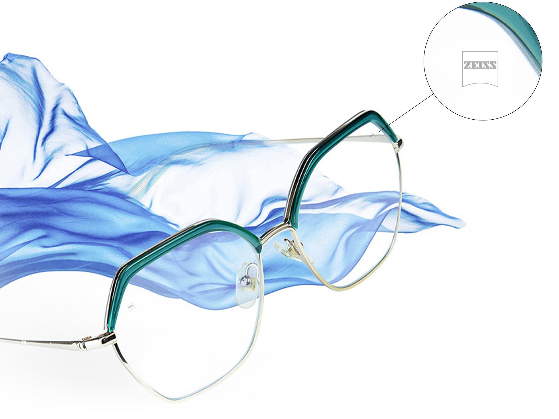 Lentes progressivas ZEIS Light 2 com zoom na gravação da ZEISS.