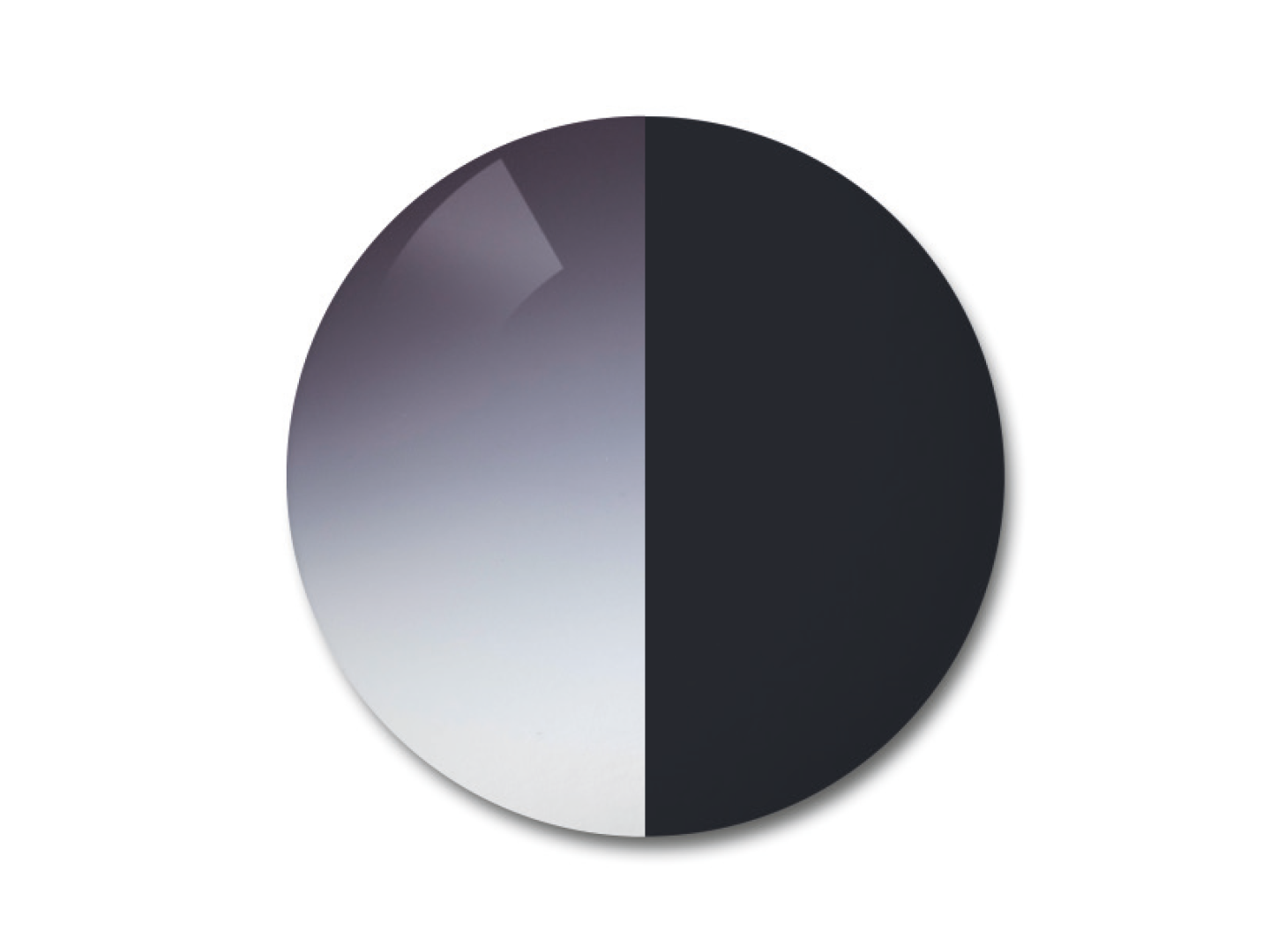 Ilustração da lente fotocromática ZEISS AdaptiveSun na opção de cor grey degradê 
