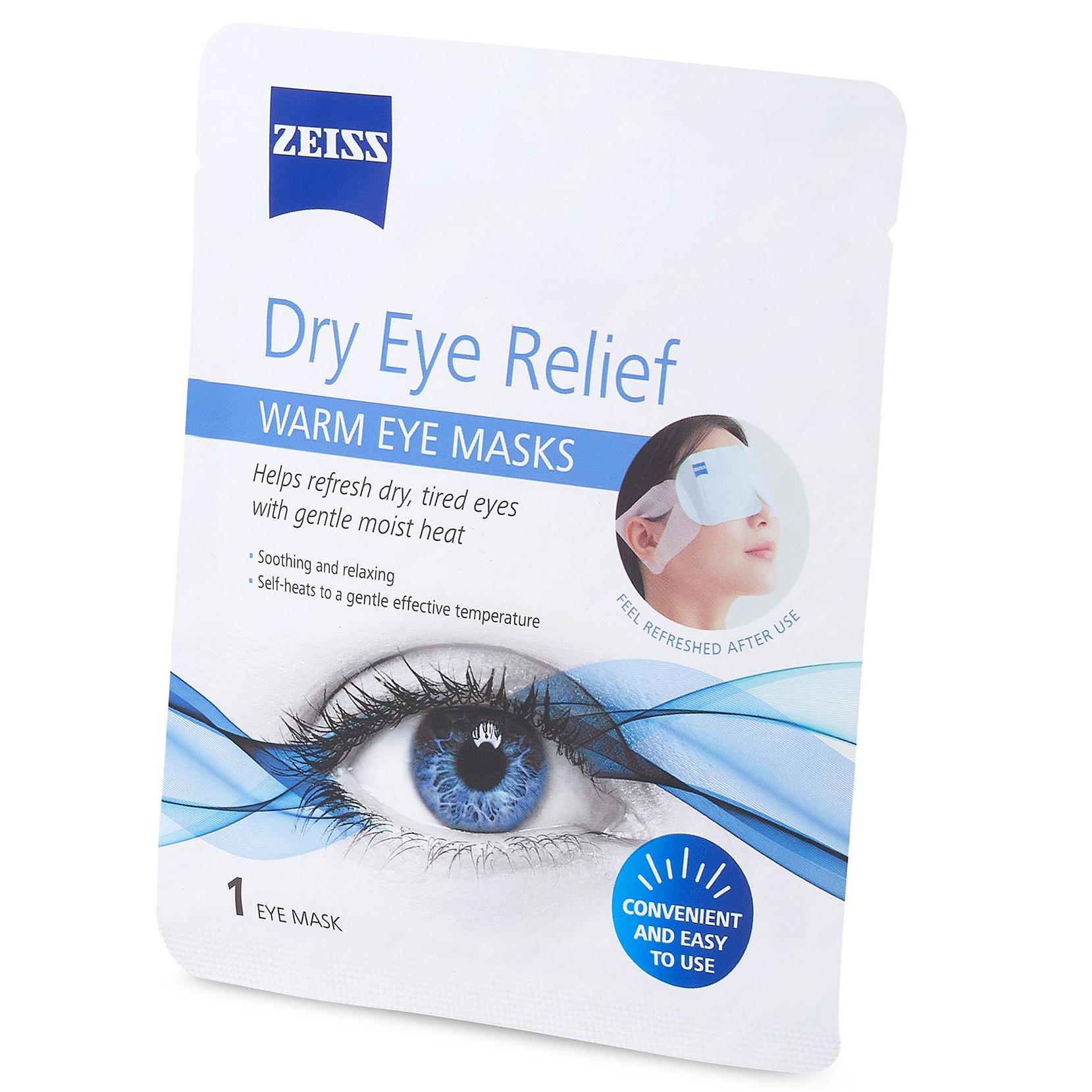 Embalagem da ZEISS Warm Eye Mask.