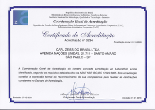 Pré-visualizar imagem de Certificado de Acreditação