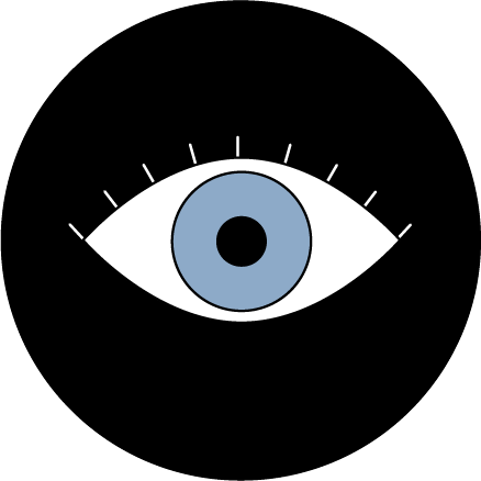 Ilustração de um olho. 