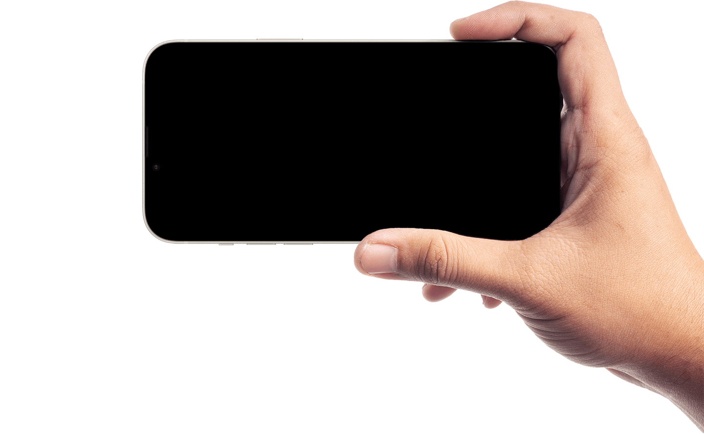 O ponto de vista de uma pessoa com um celular caminhando em uma cidade estilizada com a imagem de um celular.